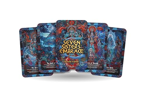 Ibiza Tarot Seven Sisters' Embrace Oracle – Verbinden Sie sich mit dem himmlischen Wisdom der sieben Schwestern mit diesem 22-Karten-Deck, um Sie in eine Reise der Selbstliebe und spirituellen Growth von Ibiza