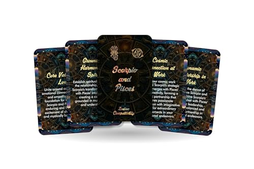Scorpio and Pisces - Zodiac Compatibility - Divination Tools - Oracle cards - Star Sign Compatibility - Horoscope Compatibility Cards von Ibiza