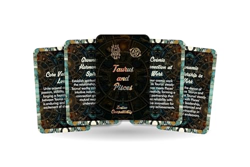 Taurus and Pisces - Zodiac Compatibility - Divination Tools - Oracle cards - Star Sign Compatibility - Horoscope Compatibility Cards von Ibiza