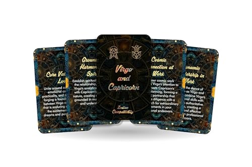 Virgo and Capricorn - Zodiac Compatibility - Divination Tools - Oracle cards - Star Sign Compatibility - Horoscope Compatibility Cards von Ibiza