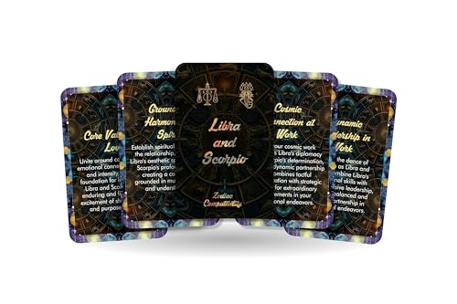 Waage and Scorpio - Zodiac Compatibility - Divination Tools - Oracle cards - Star Sign Compatibility - Horoscope Compatibility Cards von Ibiza