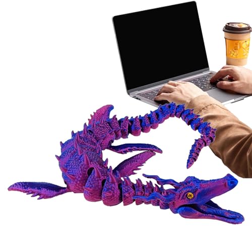 Ibuloule 3D-gedruckte Drachen, artikulierter Drache - 3D-gedrucktes Drachenspielzeug | Voll bewegliches 3D-gedrucktes Drachen-Zappelspielzeug für Erwachsene, Jungen und Kinder von Ibuloule