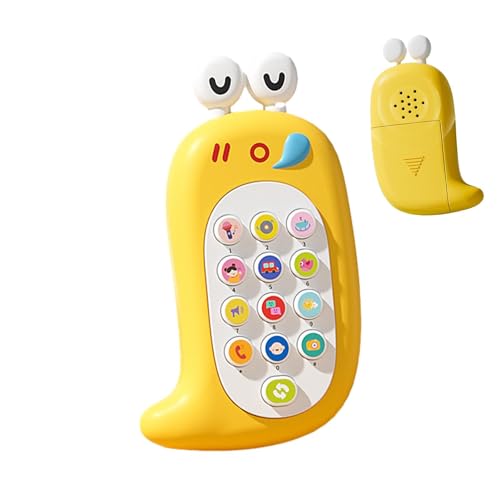 Ibuloule Handyspielzeug für Kinder,Kindertelefonspielzeug | Kinder täuschen Telefonspielzeug vor - Pädagogisches Cartoon-Smart-Lerngerät, interaktive Spielzelle für Kinder, Jungen oder Mädchen ab 3 von Ibuloule