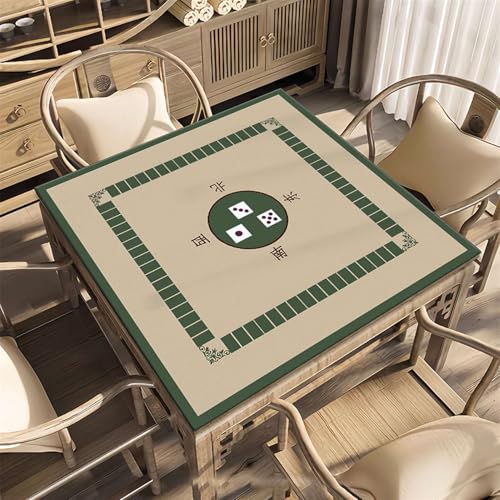 Icegrey Mahjong-Matte, rutschfeste Mahjong-Pad, Verschleißfeste Mahjong-Tischmatte aus Kristallsamt, geeignet für Mahjong-Poker, Stil 16 Icegrey Mahjong-Matte, rutschfeste Mahjong-Pad, Verschleißfeste Mahjong-Tischmatte aus Kristallsamt, geeignet für Mahjong-Poker, Stil 16 von Icegrey