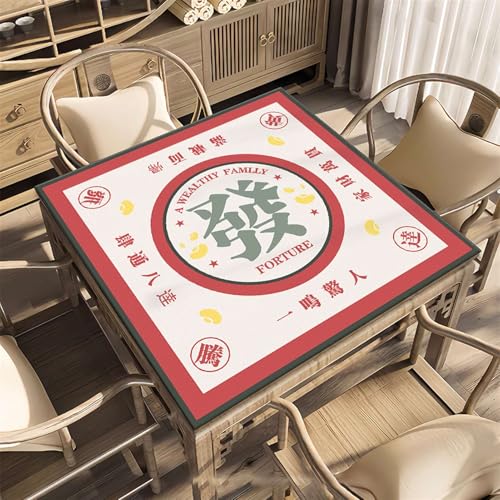 Icegrey Mahjong-Matte, rutschfeste Mahjong-Pad, Verschleißfeste Mahjong-Tischmatte aus Kristallsamt, geeignet für Mahjong-Poker, Stil 18 Icegrey Mahjong-Matte, rutschfeste Mahjong-Pad, Verschleißfeste Mahjong-Tischmatte aus Kristallsamt, geeignet für Mahjong-Poker, Stil 18 von Icegrey