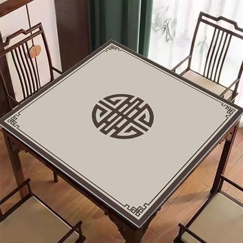 Icegrey Mahjong-Matte, rutschfeste Mahjong-Tischmatte, Gaming-Matte für Mahjon-Poker, Tischauflage, quadratische Mahjong-Tischdecke, Stil 22 Icegrey Mahjong-Matte, rutschfeste Mahjong-Tischmatte, Gaming-Matte für Mahjon-Poker, Tischauflage, quadratische Mahjong-Tischdecke, Stil 22 von Icegrey