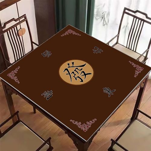 Icegrey Mahjong-Matte, rutschfeste Mahjong-Tischmatte, Gaming-Matte für Mahjon-Poker, Tischauflage, quadratische Mahjong-Tischdecke, Stil 5 Icegrey Mahjong-Matte, rutschfeste Mahjong-Tischmatte, Gaming-Matte für Mahjon-Poker, Tischauflage, quadratische Mahjong-Tischdecke, Stil 5 von Icegrey