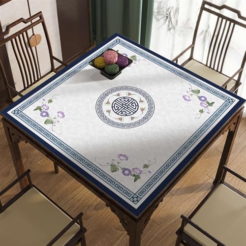 Icegrey Mahjong Tischdecke Matte, Quadratische rutschfeste Mahjong-Tischmatte, Mahjong Tisch Tuch Mahjong Spiel Tisch Abdeckung für Home Desktop Spiele, Stil 1 von Icegrey