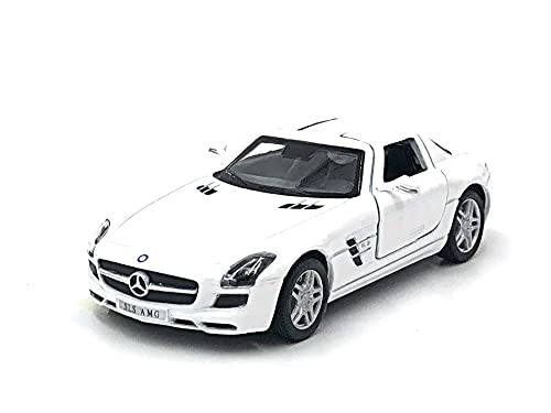 ICELAND SLS White 1:36 Maßstabsgetreues Auto Modellauto für Kinder, Weiß, Metall, Unisex, Automarke, Manuell, 36+ von ICELAND