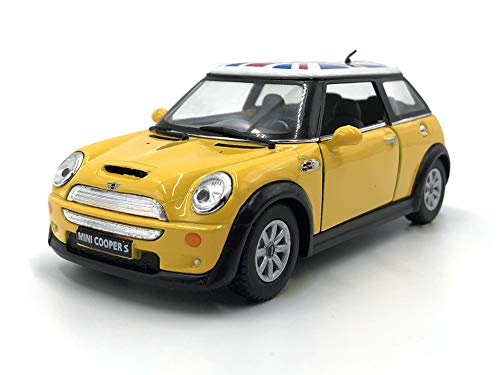 ICELAND Mini Cooper S Modellauto im Maßstab 1:36 mit Gelber Flagge, Auto, Kinder (unisex) von ICELAND