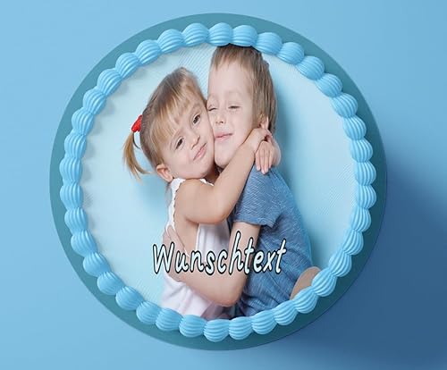 Personalisierbarer Tortenaufleger aus Premium Esspapier – A4 Format – Mit Wunschbild & Wunschtext – Essbares Tortenbild für Geburtstag, Party & Familie von Ich