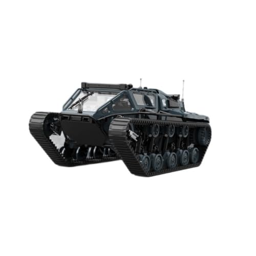 Ichlovdu C8812 1:18 Vollmaßstab Kettenpanzer Simulationsmodell Spielzeug LED-Licht RC Automodell Drift Fernbedienung Geländewagen 2,4G Fernbedienung Kinderspielzeug Jungen Geschenke (Germanic Grey) von Ichlovdu