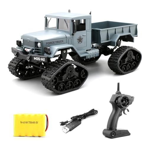 Ichlovdu RC Militär LKW Truck Ferngesteuerter Schwerlast Kletterfahrzeug 4WD FY001B Offroad-Fahrzeug mit Kamera Simulation Rock Crawler Spielzeug MannJungen und Kinder Geschenk (Mit Kamera) von Ichlovdu