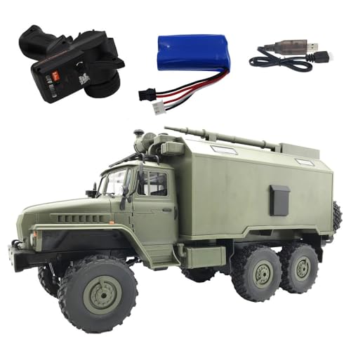 Ichlovdu RTR RC LKW Militär Truck 2.4G B36 Ural 1:16 6WD Off-Road Fahrzeug Simulation Crawler Ferngesteuerter Lastwagen Militärlastwagen Kletterfunktion Ichlovdu RTR RC LKW Militär Truck 2.4G B36 Ural 1:16 6WD Off-Road Fahrzeug Simulation Crawler Ferngesteuerter Lastwagen Militärlastwagen Kletterfunktion von Ichlovdu