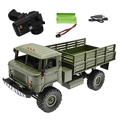 Ichlovdu RTR RC Militär Truck 4WD 1:16 WPL 4WD B-24 RTR 2.4Ghz Crawler LKW Ferngesteuerter LKW Ferngesteuertes Auto Geschenk für Erwachsene Kinder Hobby (grün) von Ichlovdu