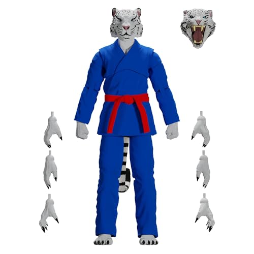 Icon Heroes Zoo Jitsu Fighters: Taj The White Tiger (Blue Gi) Actionfigur, 15,2 cm von Icon Heroes