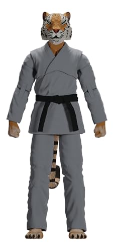 Icon Heroes Zoo Jitsu Fighters: Tiago The Tiger (Gray Gi) Actionfigur, 15,2 cm von Icon Heroes