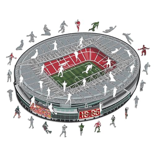 Iconic Puzzles, Arsenal FC Emirates Stadion, 100% ökologisch nachhaltiges Holzpuzzle mit offizieller Lizenz, Größe M, 270 Teile, Puzzle für Kinder und Erwachsene Iconic Puzzles, Arsenal FC Emirates Stadion, 100% ökologisch nachhaltiges Holzpuzzle mit offizieller Lizenz, Größe M, 270 Teile, Puzzle für Kinder und Erwachsene von Iconic Puzzles