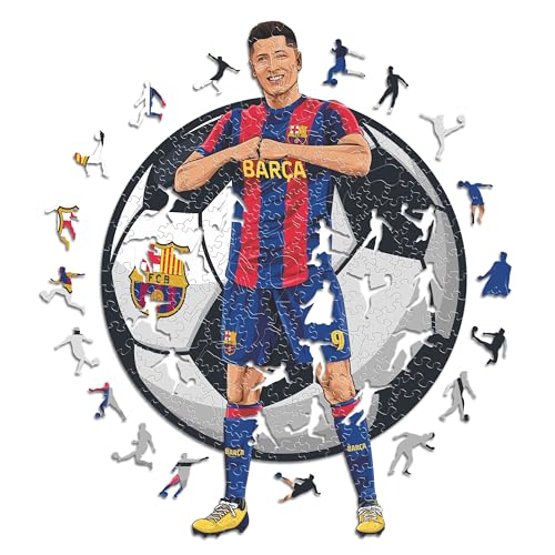 Iconic Puzzles, Barcelona, Lewandoski, 100% ökologisch nachhaltiges Holzpuzzle mit offizieller Lizenz, Größe S, 150 Teile Iconic Puzzles, Barcelona, Lewandoski, 100% ökologisch nachhaltiges Holzpuzzle mit offizieller Lizenz, Größe S, 150 Teile von Iconic Puzzles