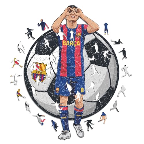 Iconic Puzzles, Barcelona, Pedri, 100% ökologisch nachhaltiges Holzpuzzle mit offizieller Lizenz, Größe M, 270 Teile Iconic Puzzles, Barcelona, Pedri, 100% ökologisch nachhaltiges Holzpuzzle mit offizieller Lizenz, Größe M, 270 Teile von Iconic Puzzles