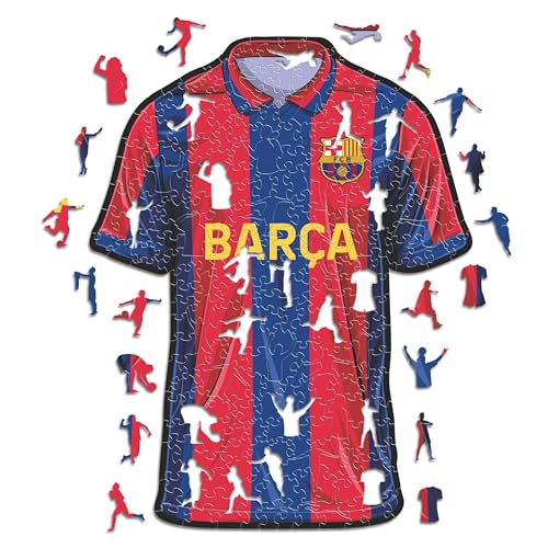 Iconic Puzzles, Barcelona Jersey, offizielles Produkt, Holzpuzzle für Erwachsene und Kinder, 100% nachhaltiges Holz, Größe S, 150 Stück Iconic Puzzles, Barcelona Jersey, offizielles Produkt, Holzpuzzle für Erwachsene und Kinder, 100% nachhaltiges Holz, Größe S, 150 Stück von Iconic Puzzles