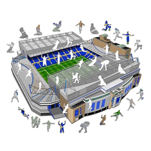 Iconic Puzzles, Chelsea FC Stamford Bridge, 100% ökologisch nachhaltiges Holzpuzzle mit offizieller Lizenz, Größe M, 270 Teile, Puzzle für Kinder und Erwachsene Iconic Puzzles, Chelsea FC Stamford Bridge, 100% ökologisch nachhaltiges Holzpuzzle mit offizieller Lizenz, Größe M, 270 Teile, Puzzle für Kinder und Erwachsene von Iconic Puzzles