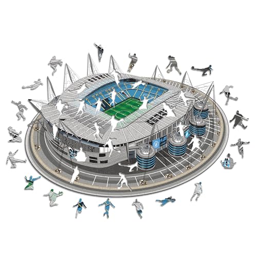 Iconic Puzzles, Manchester City FC Etihad Stadion, 100% ökologisch nachhaltiges Holzpuzzle mit offizieller Lizenz, Größe L, 500 Teile, Puzzle für Kinder und Erwachsene Iconic Puzzles, Manchester City FC Etihad Stadion, 100% ökologisch nachhaltiges Holzpuzzle mit offizieller Lizenz, Größe L, 500 Teile, Puzzle für Kinder und Erwachsene von Iconic Puzzles