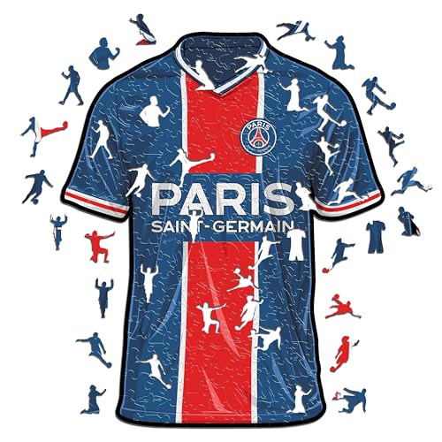 Iconic Puzzles, PSG Jersey, offizielles Produkt, Holzpuzzle für Erwachsene und Kinder, 100% nachhaltiges Holz, Größe S, 150 Stück Iconic Puzzles, PSG Jersey, offizielles Produkt, Holzpuzzle für Erwachsene und Kinder, 100% nachhaltiges Holz, Größe S, 150 Stück von Iconic Puzzles