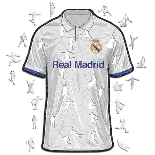 Iconic Puzzles, Real Madrid T-Shirt, offizielles Produkt, Holzpuzzle für Erwachsene und Kinder, 100% nachhaltiges Holz, Größe L, 500 Stück Iconic Puzzles, Real Madrid T-Shirt, offizielles Produkt, Holzpuzzle für Erwachsene und Kinder, 100% nachhaltiges Holz, Größe L, 500 Stück von Iconic Puzzles