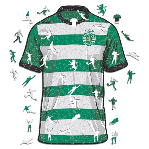 Iconic Puzzles, Sporting CP Jersey, 100% ökologisch nachhaltiges Holzpuzzle mit offizieller Lizenz, Größe M, 270 Teile Iconic Puzzles, Sporting CP Jersey, 100% ökologisch nachhaltiges Holzpuzzle mit offizieller Lizenz, Größe M, 270 Teile von Iconic Puzzles