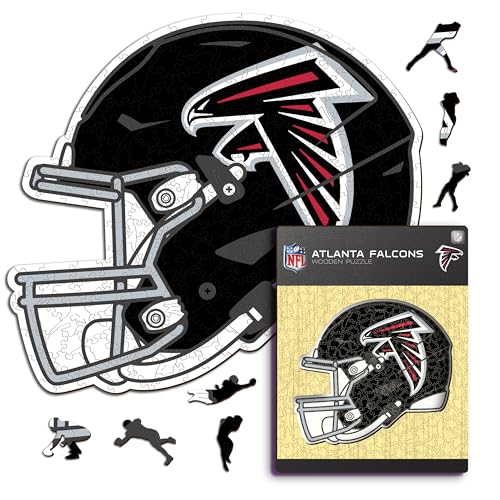 Iconic Puzzles - 100% nachhaltiges Holz mit offizieller Lizenz, Farbe Atlanta Falcons, L, 500 Stück von Iconic Puzzles