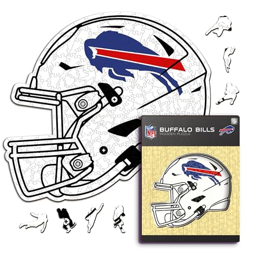 Iconic Puzzles - 100% nachhaltiges Holz mit offizieller Lizenz, Farbe Buffalo Bills, S, 150 Stück von Iconic Puzzles