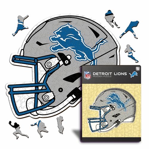 Iconic Puzzles - 100% nachhaltiges Holz mit offizieller Lizenz, Farbe Detroit Lions, S, 150 Stück von Iconic Puzzles