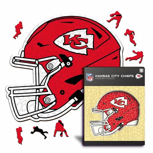 Iconic Puzzles - 100% nachhaltiges Holz mit offizieller Lizenz, Farbe Kansas City Chiefs, S, 150 Stück von Iconic Puzzles