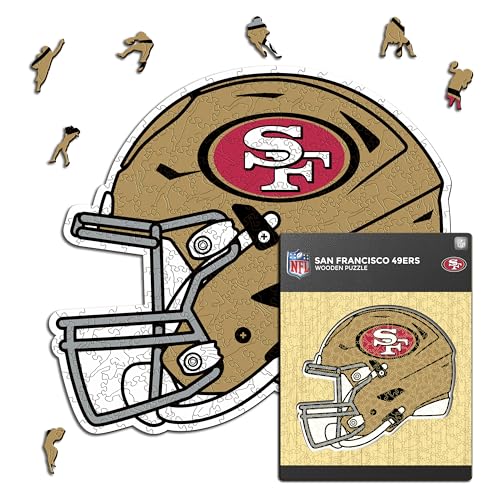 Iconic Puzzles - 100% nachhaltiges Holz mit offizieller Lizenz, Farbe San Francisco 49ers, S, 150 Stück von Iconic Puzzles