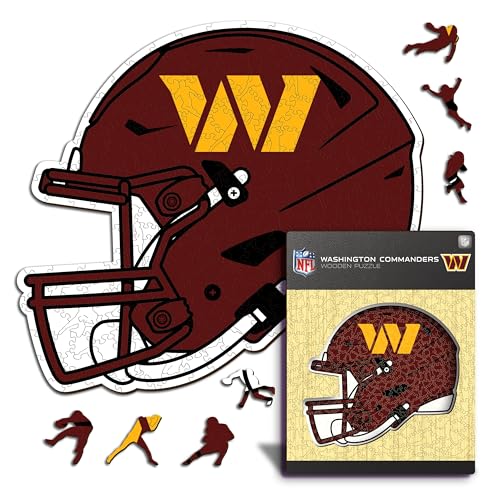 Iconic Puzzles - 100% nachhaltiges Holz mit offizieller Lizenz, Farbe Washington Commanders, S, 150 Stück von Iconic Puzzles