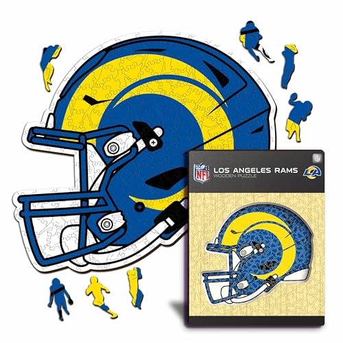 Iconic Puzzles - 100% nachhaltiges Holzpuzzle mit offizieller Lizenz, S, 150 Stück, Los Angeles Rams von Iconic Puzzles