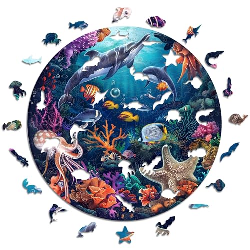 Iconic Puzzles – Sea Animals, fantasy animals, 100 % nachhaltiges Holzpuzzle, Geschenke für Kinder und Erwachsene, Größe M, 350 Teile Iconic Puzzles – Sea Animals, fantasy animals, 100 % nachhaltiges Holzpuzzle, Geschenke für Kinder und Erwachsene, Größe M, 350 Teile von Iconic Puzzles