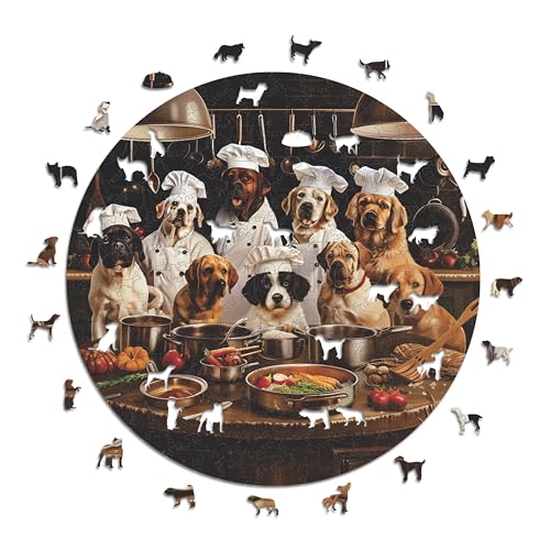 Iconic Puzzles - Chef Dogs, Fantasy Animals, 100% nachhaltiges Holzpuzzle, Geschenke für Kinder und Erwachsene, Größe L, 600 Teile Iconic Puzzles - Chef Dogs, Fantasy Animals, 100% nachhaltiges Holzpuzzle, Geschenke für Kinder und Erwachsene, Größe L, 600 Teile von Iconic Puzzles