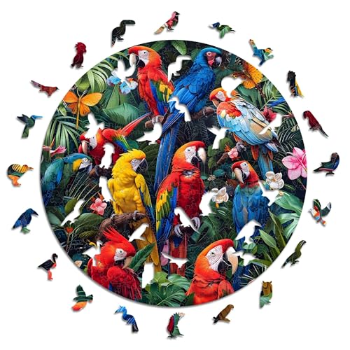 Iconic Puzzles – Colorful Parrots, fantasy animals, 100 % nachhaltiges Holzpuzzle, Geschenke für Kinder und Erwachsene, Größe S, 200 Teile Iconic Puzzles – Colorful Parrots, fantasy animals, 100 % nachhaltiges Holzpuzzle, Geschenke für Kinder und Erwachsene, Größe S, 200 Teile von Iconic Puzzles