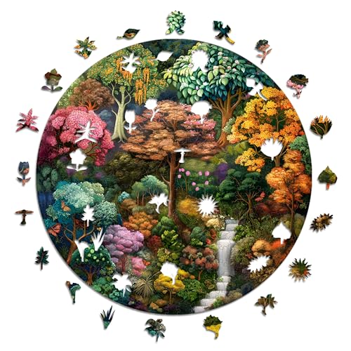 Iconic Puzzles - Mystical Source, Fantasy, 100% nachhaltiges Holzpuzzle, Geschenke für Kinder und Erwachsene, Größe L, 600 Teile von Iconic Puzzles