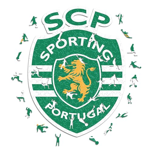 Iconic Puzzles, Sporting CP Logo, 100% ökologisch nachhaltiges Holzpuzzle mit offizieller Lizenz, Größe M, 270 Teile Iconic Puzzles, Sporting CP Logo, 100% ökologisch nachhaltiges Holzpuzzle mit offizieller Lizenz, Größe M, 270 Teile von Iconic Puzzles