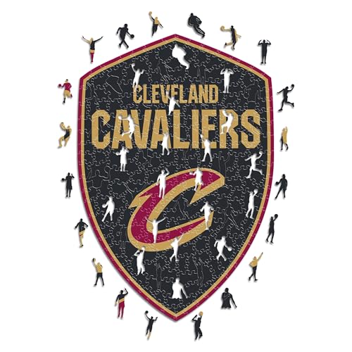 Iconic Puzzles - Cleveland Cavaliers, Logo, Holzpuzzle, offiziell lizenziert von der NBA, 100% nachhaltig, Größe M, 270 Teile Iconic Puzzles - Cleveland Cavaliers, Logo, Holzpuzzle, offiziell lizenziert von der NBA, 100% nachhaltig, Größe M, 270 Teile von Iconic Puzzles