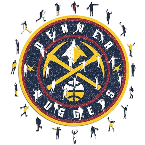 Iconic Puzzles - Denver Nuggets, Logo, Holzpuzzle, offiziell lizenziert von der NBA, 100% nachhaltig, Größe M, 270 Teile Iconic Puzzles - Denver Nuggets, Logo, Holzpuzzle, offiziell lizenziert von der NBA, 100% nachhaltig, Größe M, 270 Teile von Iconic Puzzles