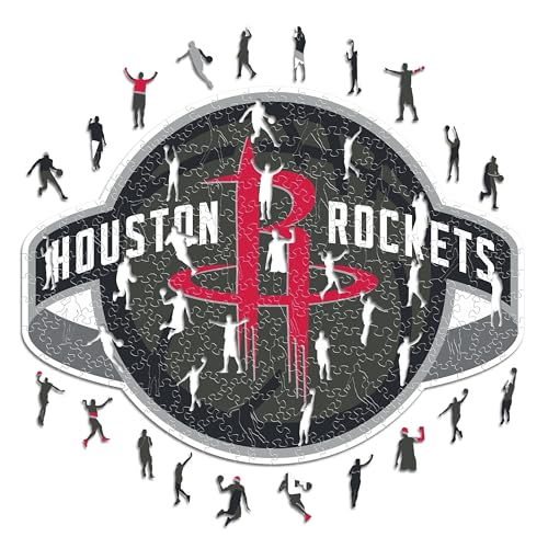 Iconic Puzzles - Houston Rockets, Logo, Holzpuzzle, offiziell lizenziert von der NBA, 100% nachhaltig, Größe M, 270 Teile Iconic Puzzles - Houston Rockets, Logo, Holzpuzzle, offiziell lizenziert von der NBA, 100% nachhaltig, Größe M, 270 Teile von Iconic Puzzles
