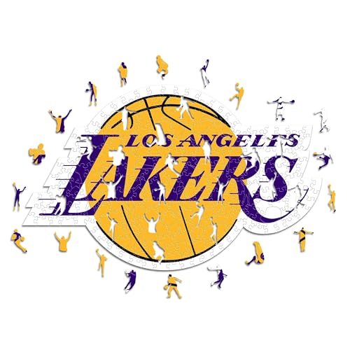 Iconic Puzzles - Los Angeles Lakers, Logo, Holzpuzzle, offiziell lizenziert von der NBA, 100% nachhaltig, Größe M, 270 Teile Iconic Puzzles - Los Angeles Lakers, Logo, Holzpuzzle, offiziell lizenziert von der NBA, 100% nachhaltig, Größe M, 270 Teile von Iconic Puzzles