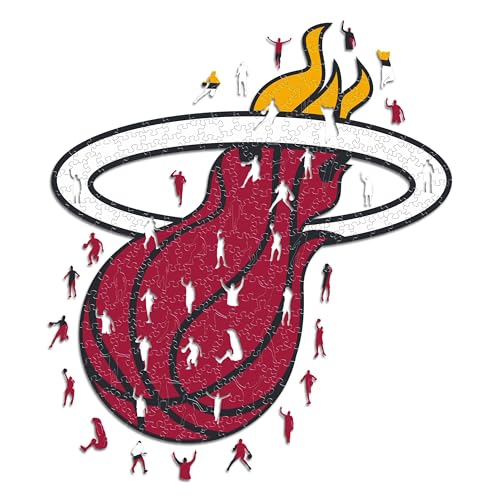 Iconic Puzzles - Miami Heat, Logo, Holzpuzzle, offiziell lizenziert von der NBA, 100% nachhaltig, Größe M, 270 Teile Iconic Puzzles - Miami Heat, Logo, Holzpuzzle, offiziell lizenziert von der NBA, 100% nachhaltig, Größe M, 270 Teile von Iconic Puzzles