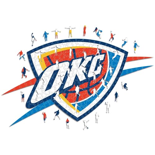 Iconic Puzzles - Oklahoma City Thunder, Logo, Holzpuzzle, offiziell lizenziert von der NBA, 100% nachhaltig, Größe M, 270 Teile Iconic Puzzles - Oklahoma City Thunder, Logo, Holzpuzzle, offiziell lizenziert von der NBA, 100% nachhaltig, Größe M, 270 Teile von Iconic Puzzles