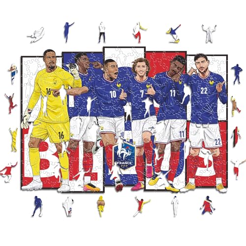 Iconic Puzzles - 6 Spieler der französischen Nationalmannschaft, offizielles Lizenzprodukt, 100% langlebig, Größe M, 270 Teile Iconic Puzzles - 6 Spieler der französischen Nationalmannschaft, offizielles Lizenzprodukt, 100% langlebig, Größe M, 270 Teile von Iconic Puzzles