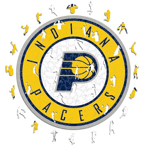 Iconic Puzzles - Indiana Pacers, Logo, Holzpuzzle, offiziell lizenziert von der NBA, 100% nachhaltig, Größe M, 270 Teile Iconic Puzzles - Indiana Pacers, Logo, Holzpuzzle, offiziell lizenziert von der NBA, 100% nachhaltig, Größe M, 270 Teile von Iconic Puzzles